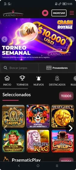 Descargar Casino Zeus App