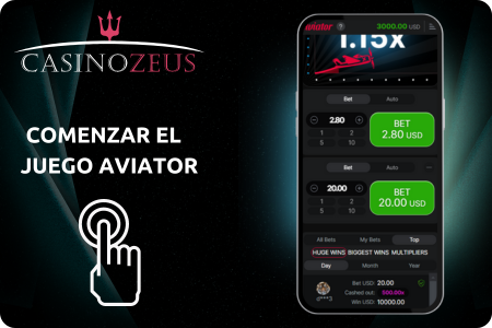 Casino Zeus Aviator Procedimiento para comenzar